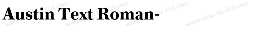 Austin Text Roman字体转换